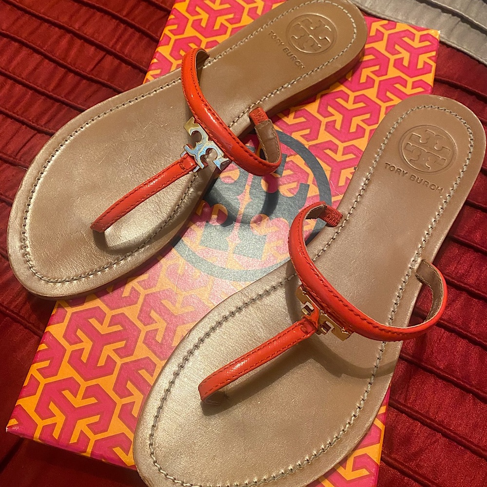 Tory Burch sandals in original box, only worn maybe 3x
